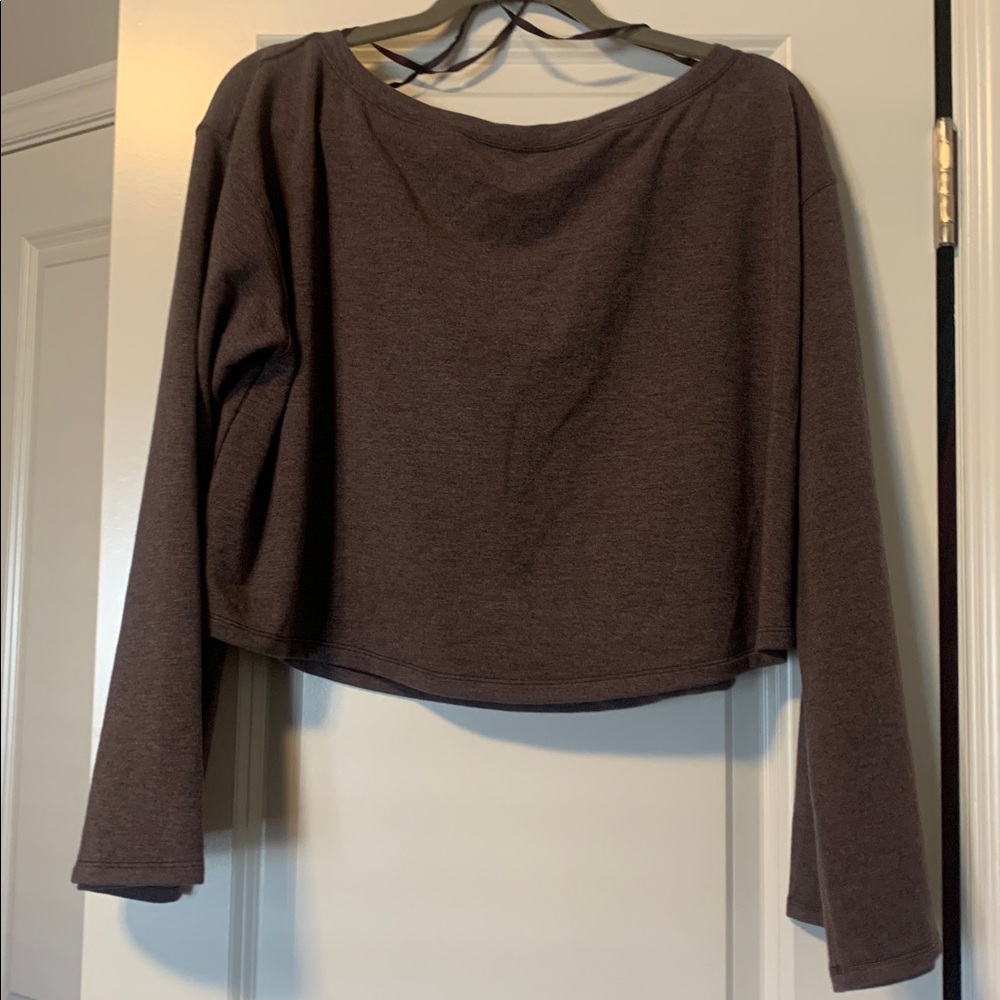 lululemon athletica Dark Brown Crop Top - Picture 4 of 5